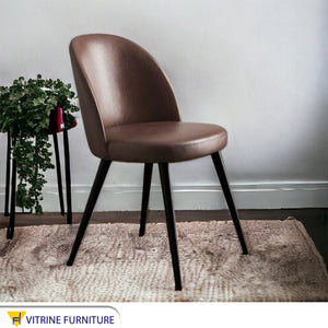 Brown upholstered chair