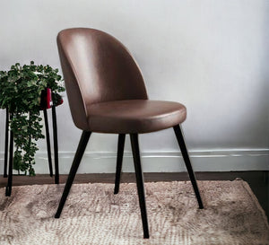 Brown upholstered chair