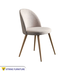 Modern upholstered beige chair