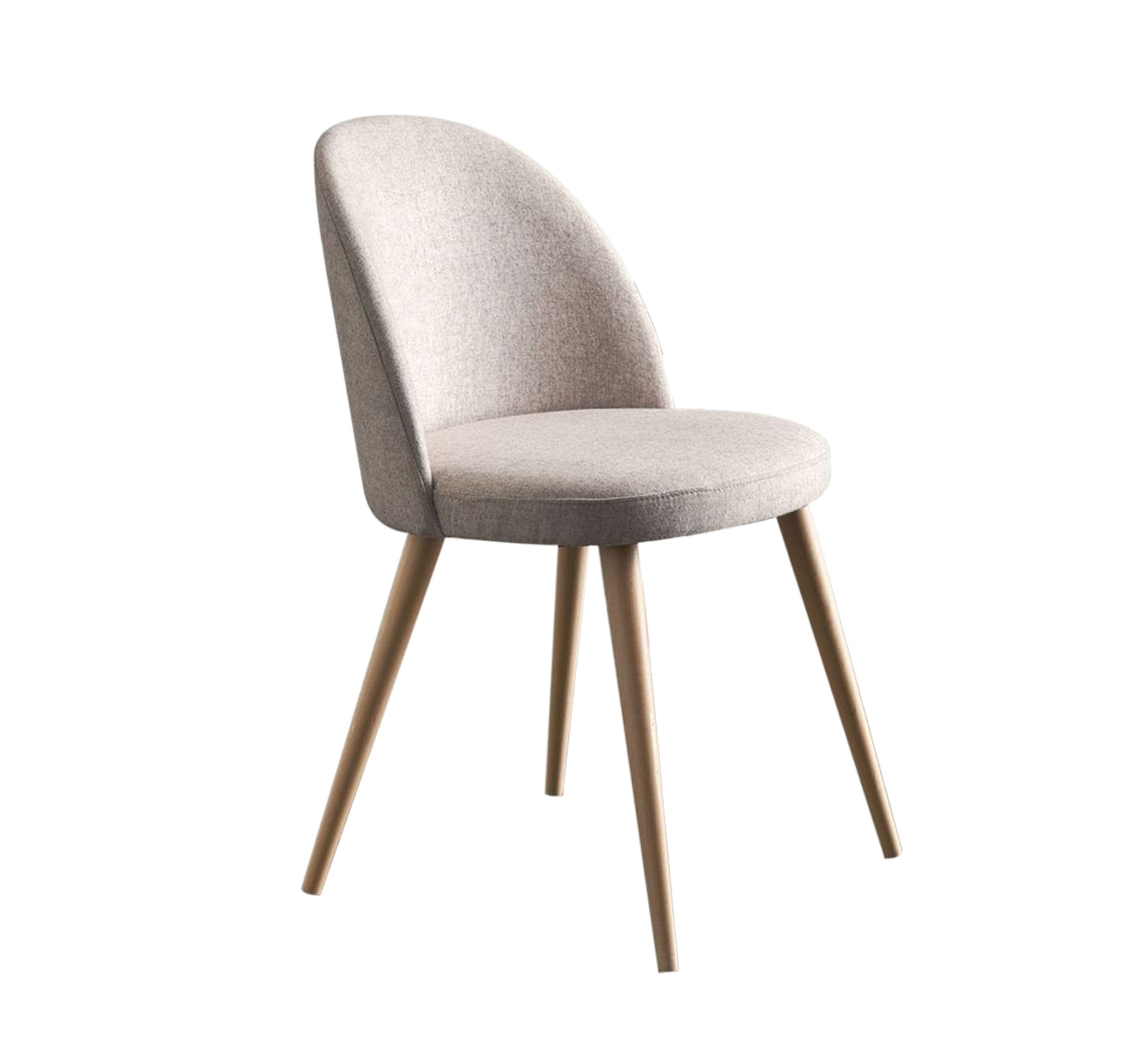 Modern Upholstered Beige Chair - Sleek and Stylish