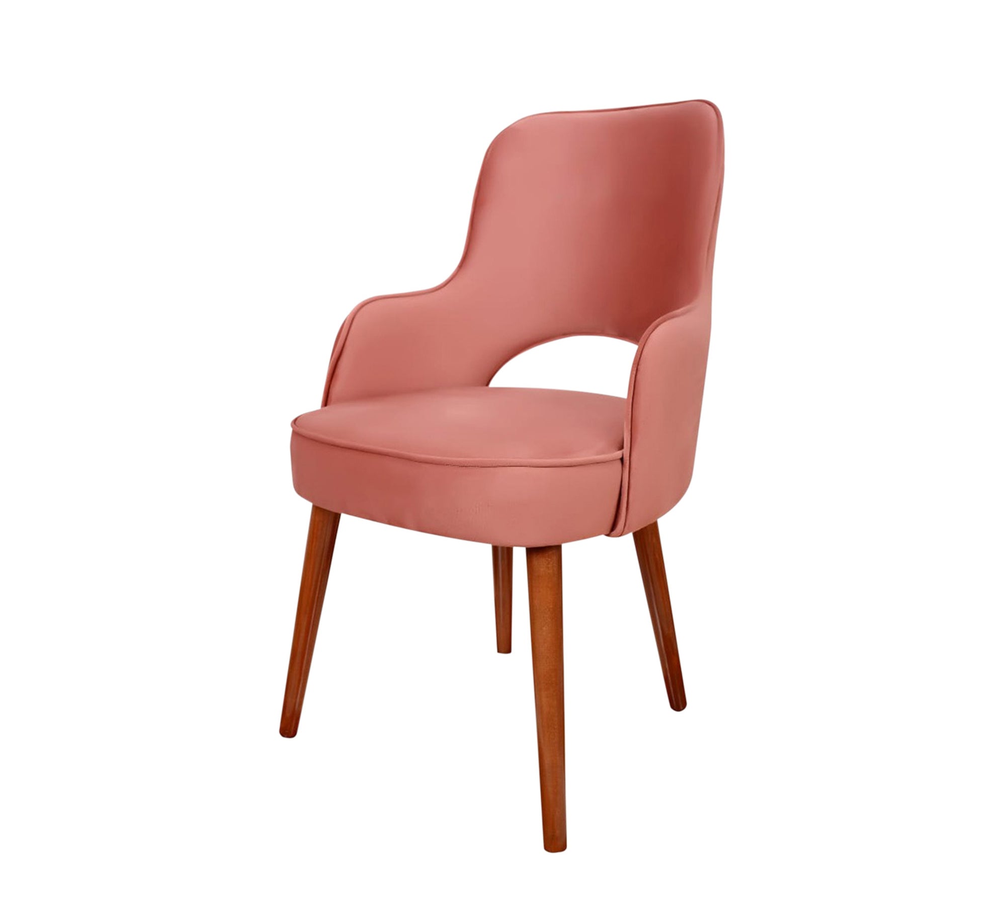 Pink velvet chair