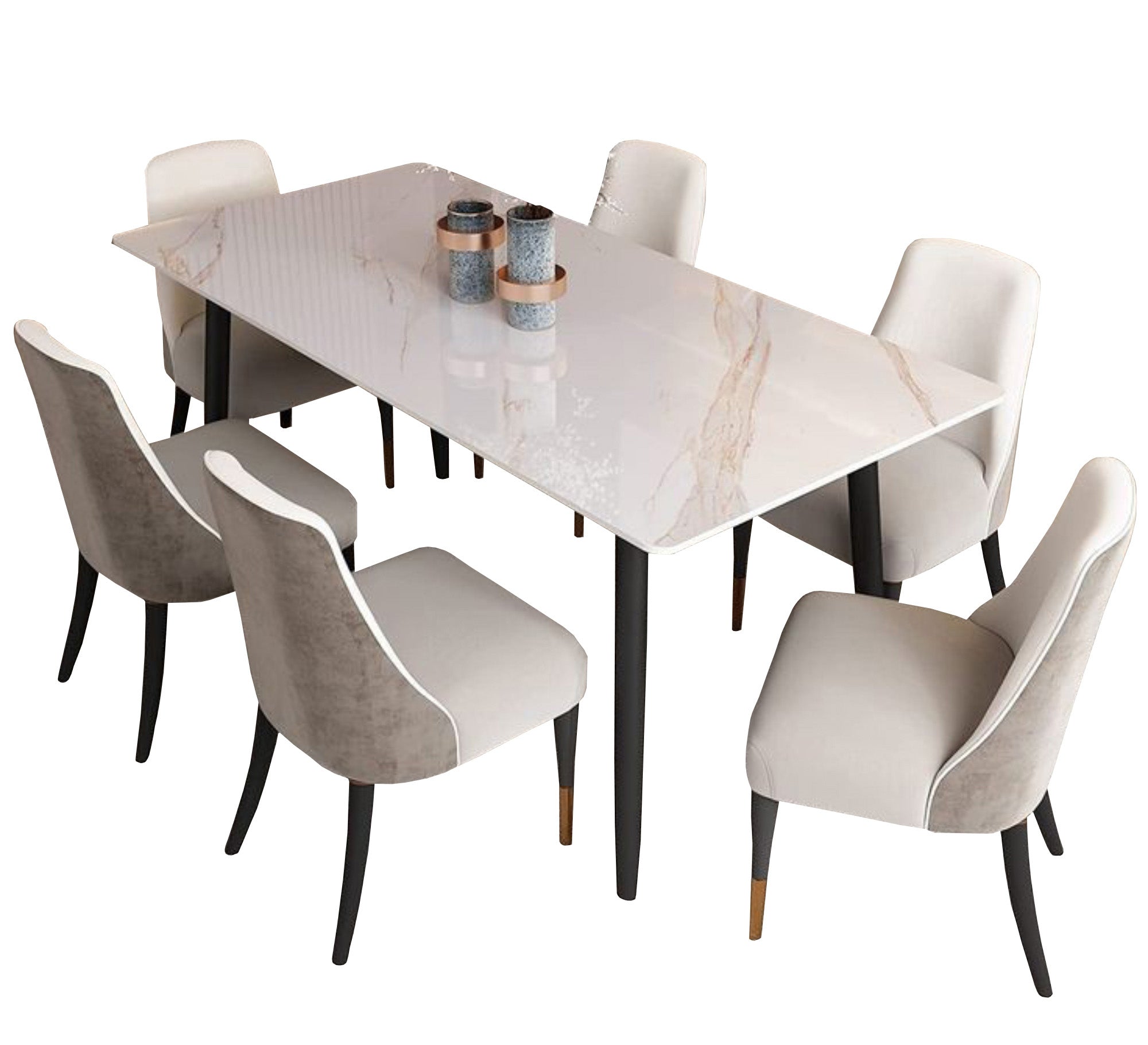 A dining table with an elegant design