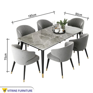 Decorative grey table