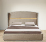 سرير بيج بمسند رأس منحني