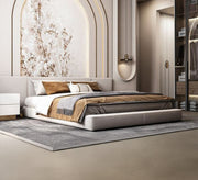 سرير عصري بفخامة هادئة وأنيقة ومريحة