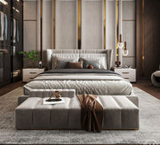 سرير أنيق وعصري وفخم