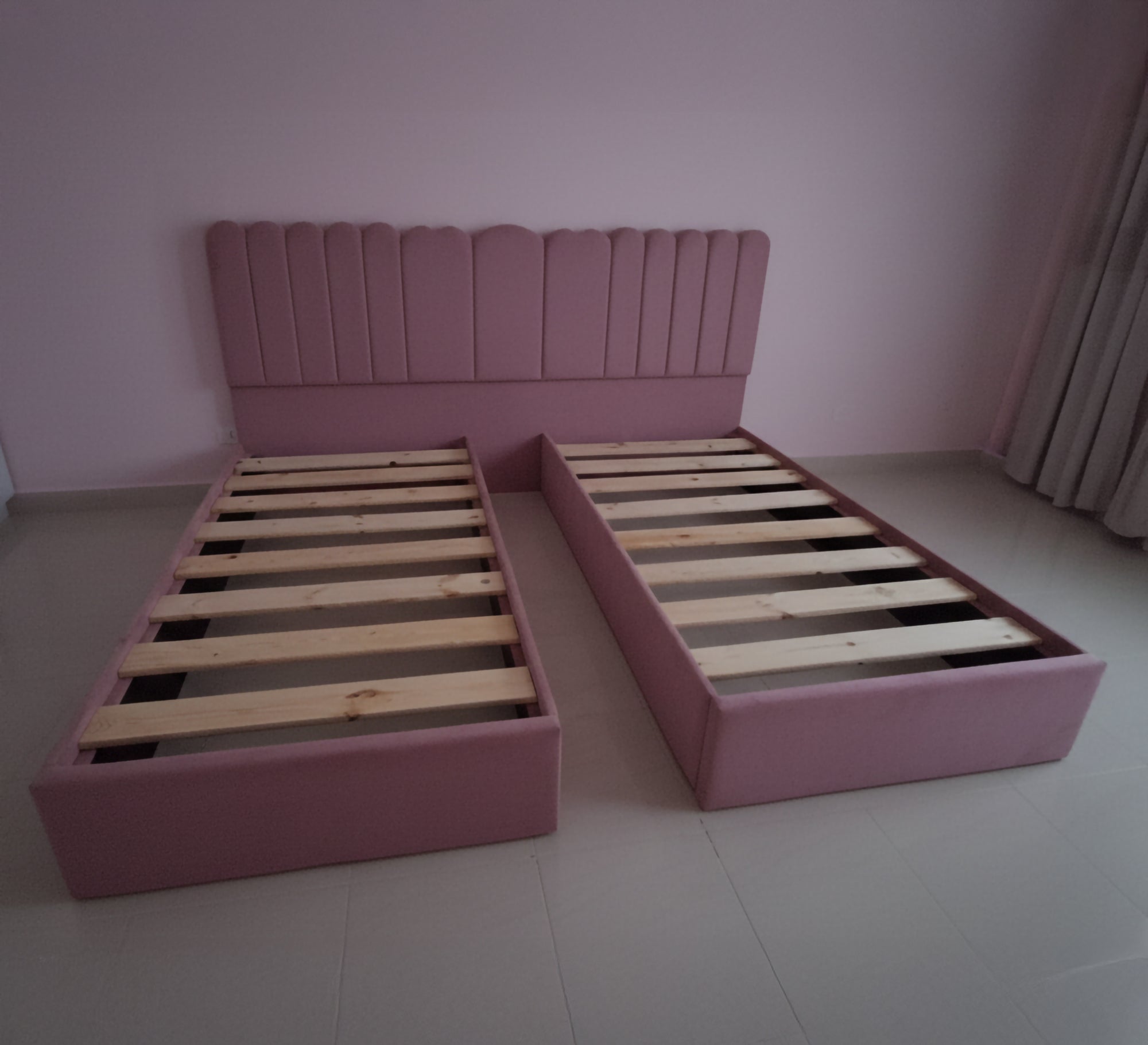 Dreamy pink and cheerful girls beds
