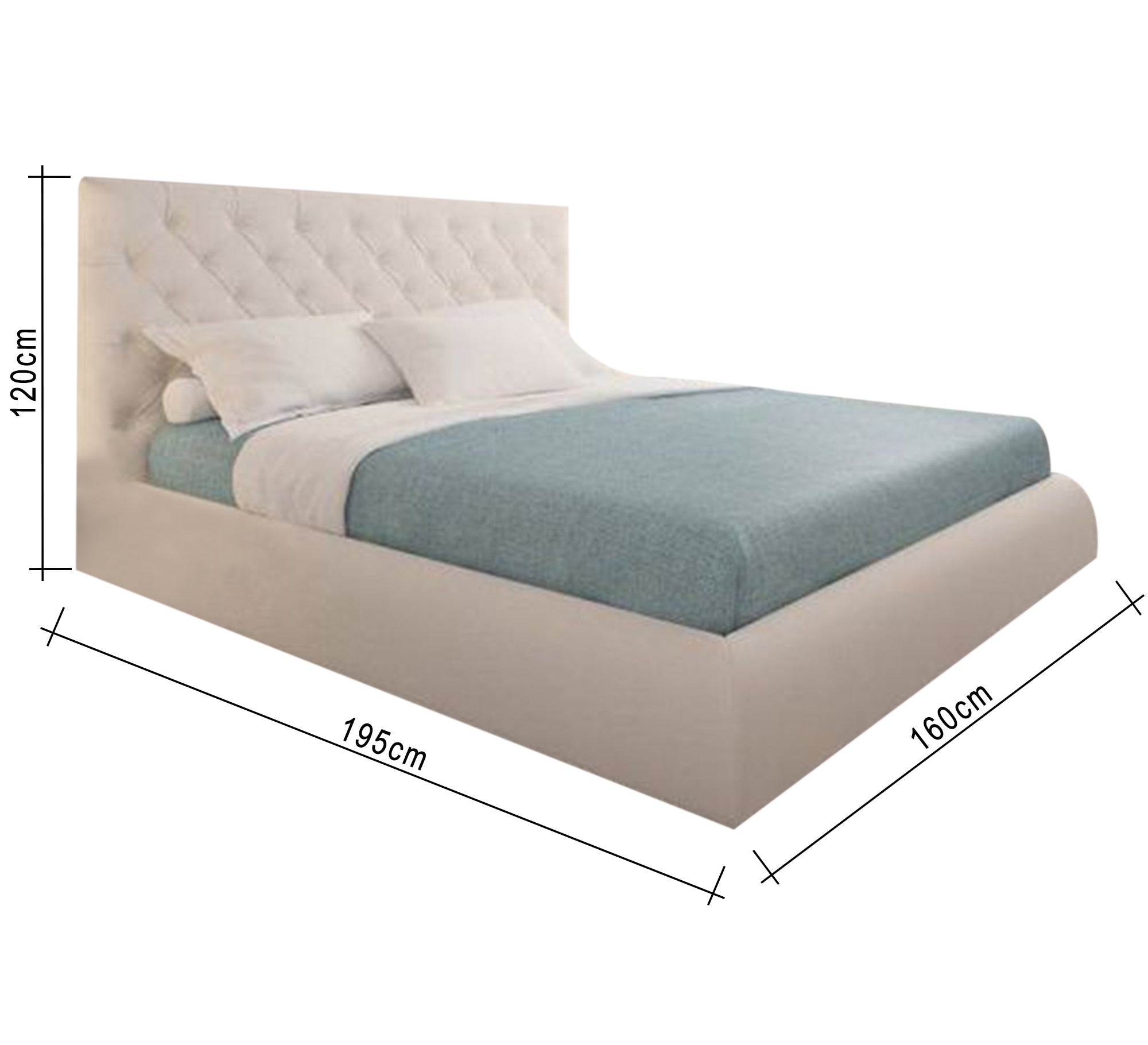 سرير مريح وبسيط وهادئ