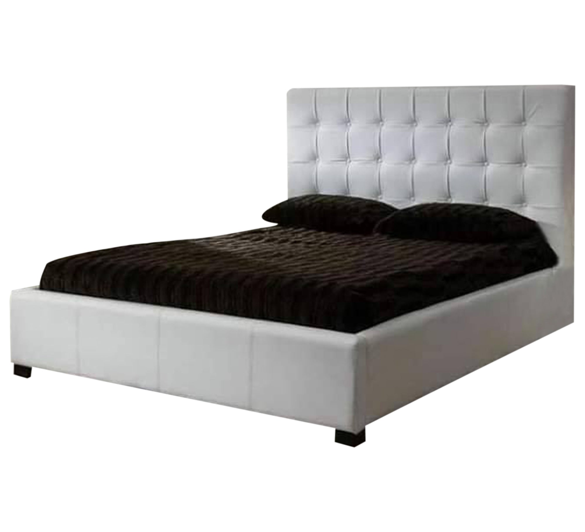 سرير حديث بألوان متباينة