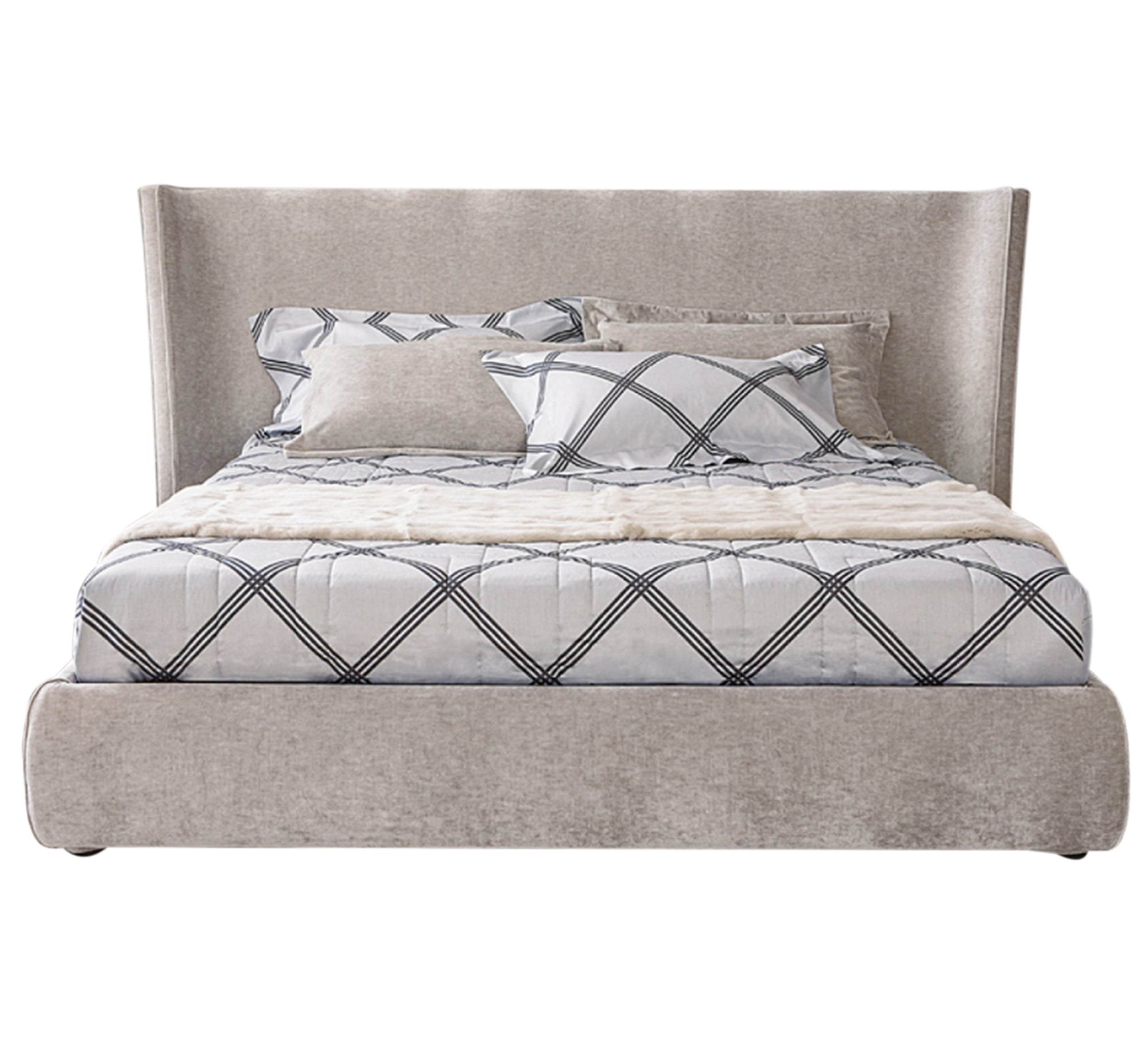 سرير بيج برأس مائل وتصميم فاخر