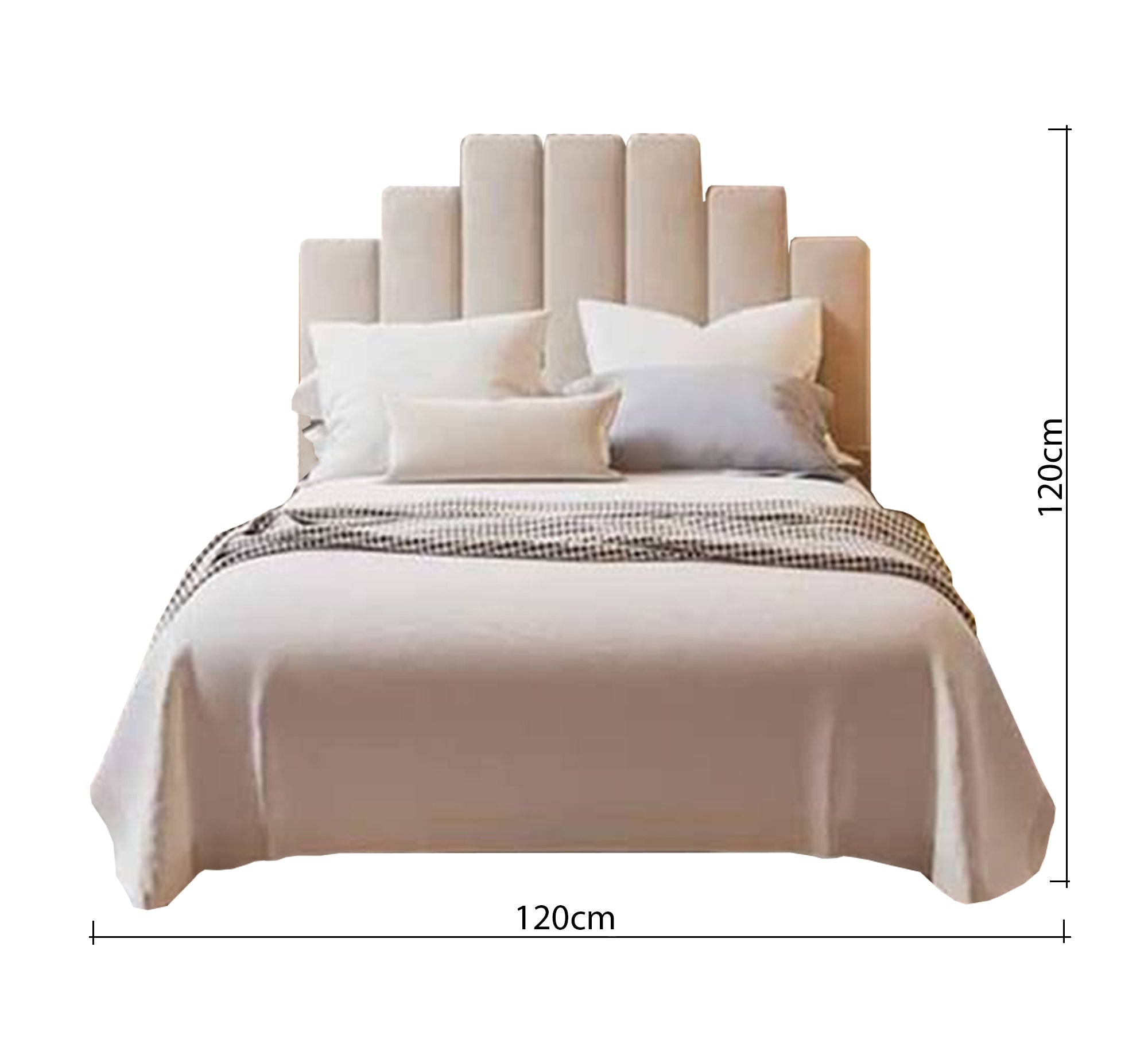 سرير بيج برأس مميز وراحة عصرية