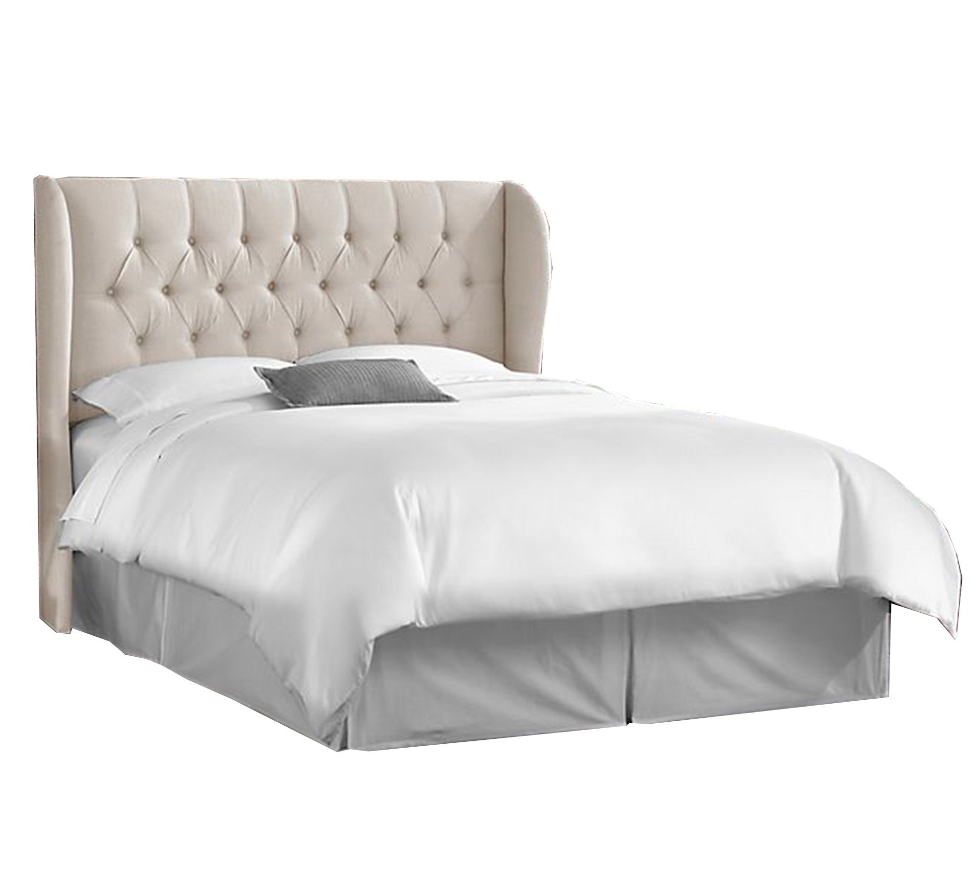 سرير بيج بتنجيد كابتونيه ولمسة كلاسيكية