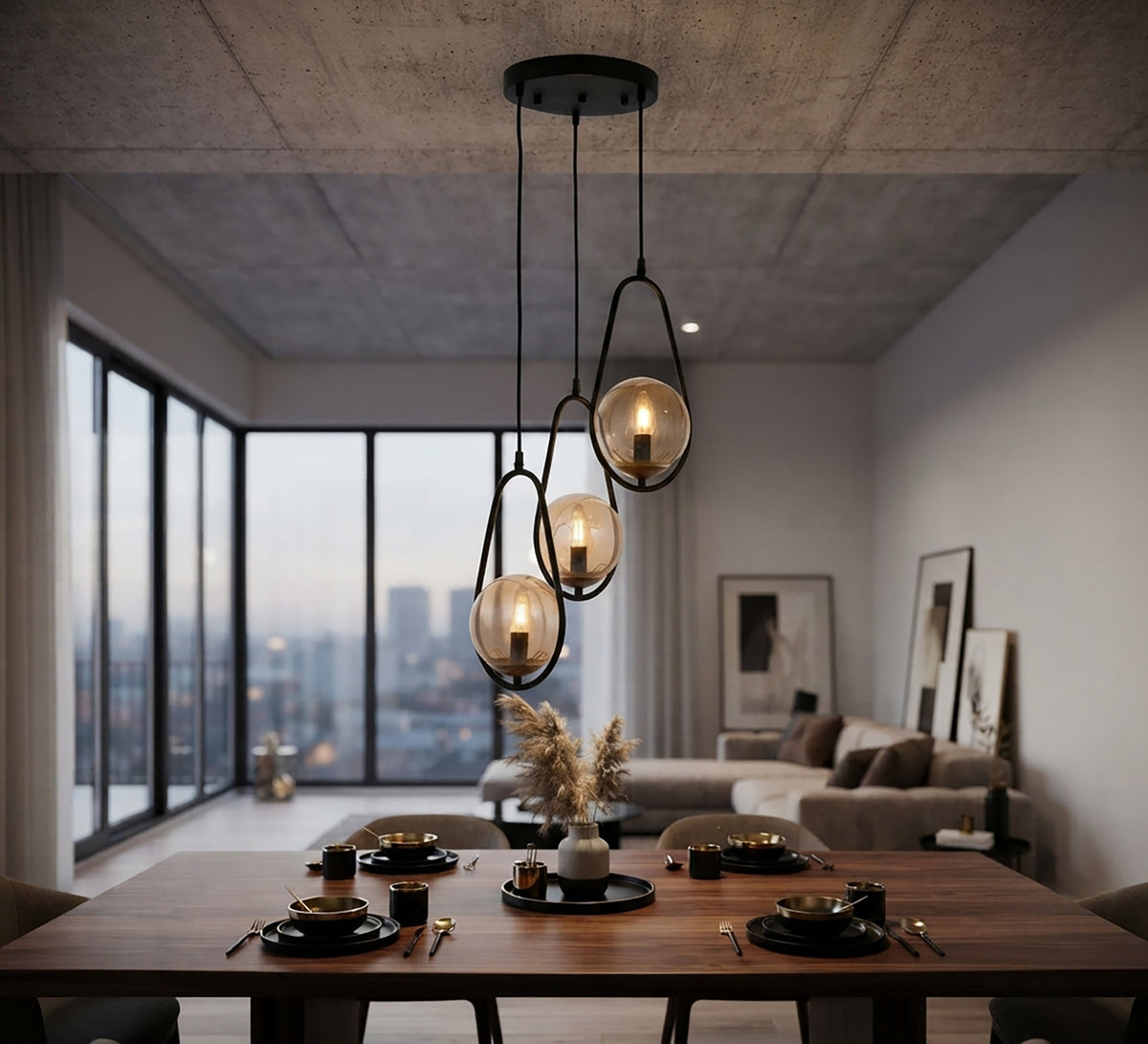 A distinctive chandelier whose simplicity embodies absolute luxury