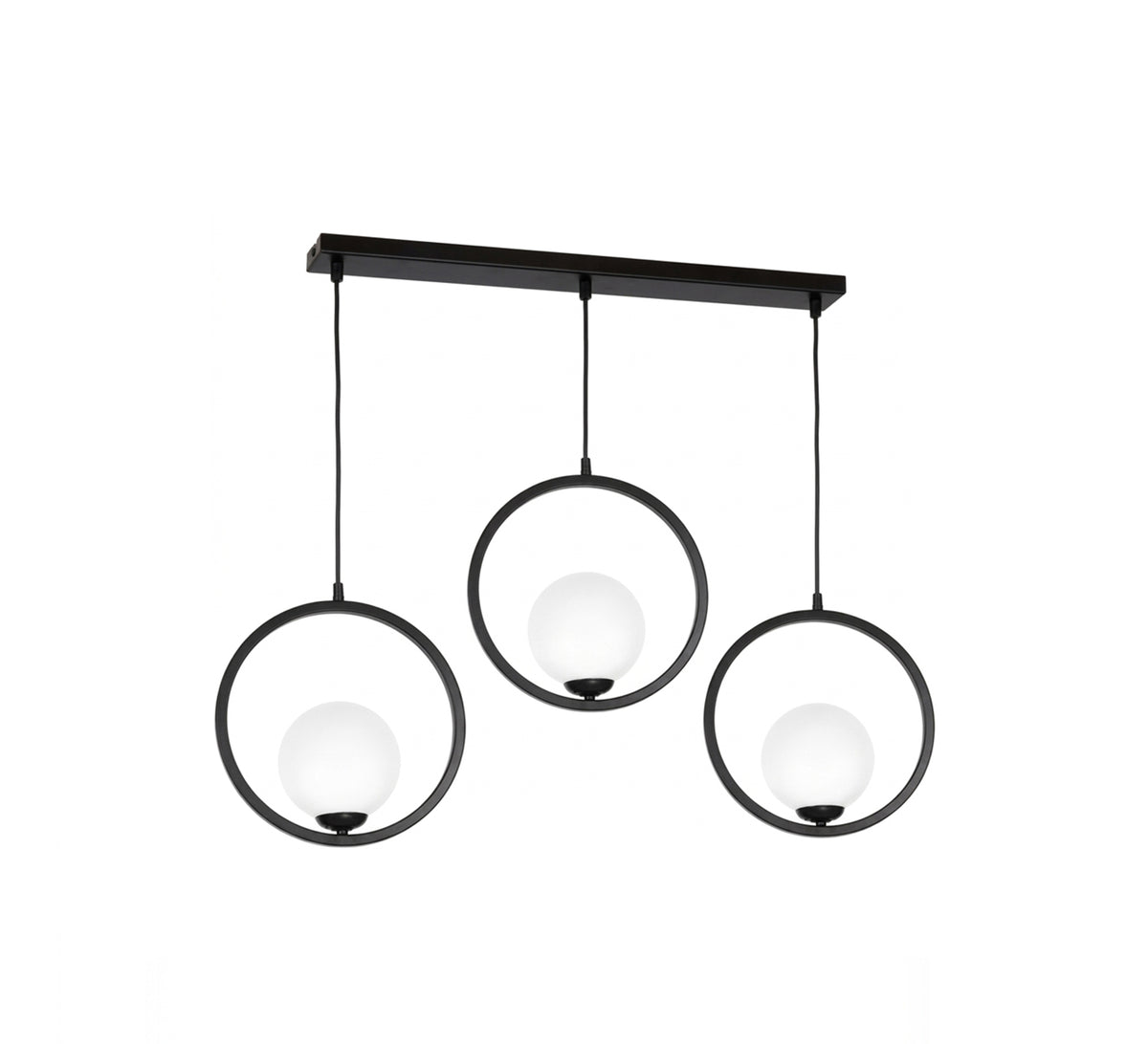 Circular horizontal lighting exuding elegance and purity