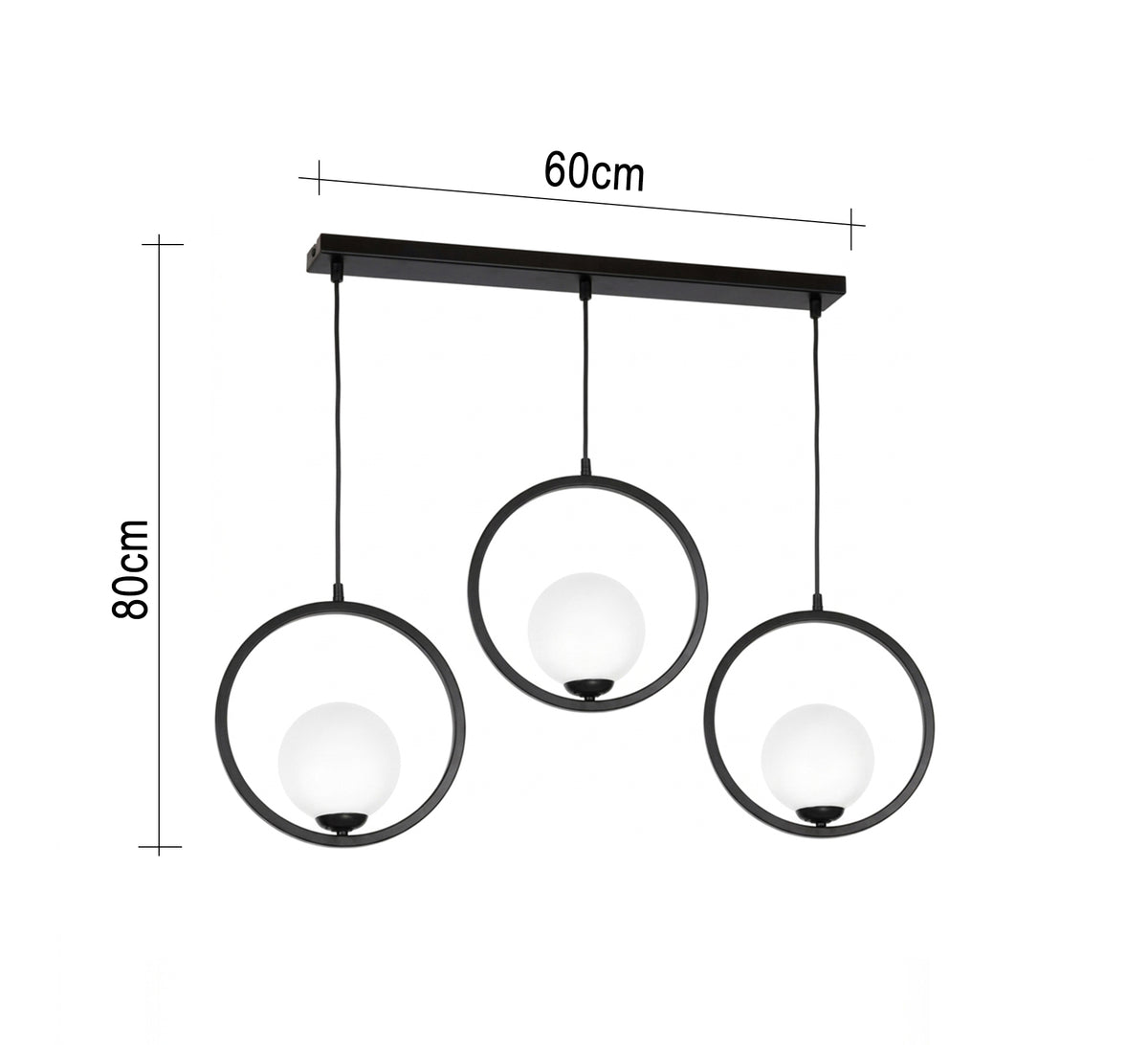 Circular horizontal lighting exuding elegance and purity