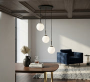 Graduated triple-light fixture exuding freshness and elegance