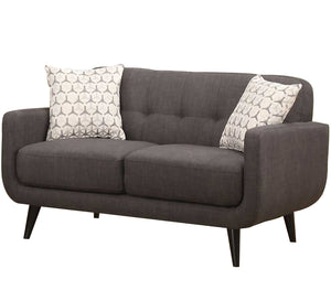 Dark grey double sofa