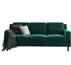 Green triple sofa