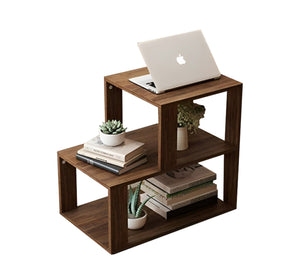 Side table with three shelves