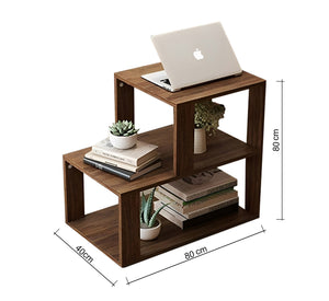 Side table with three shelves