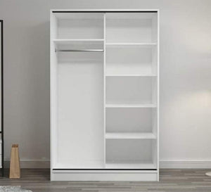 Wardrobe with 2 sliding doors