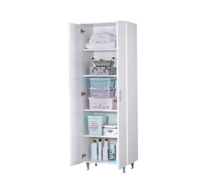 White Wardrobe with 2 hinged shutters