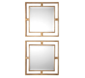 2-piece mirror with internal and external frame