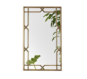 Rectangular mirror framed with Islamic decorations