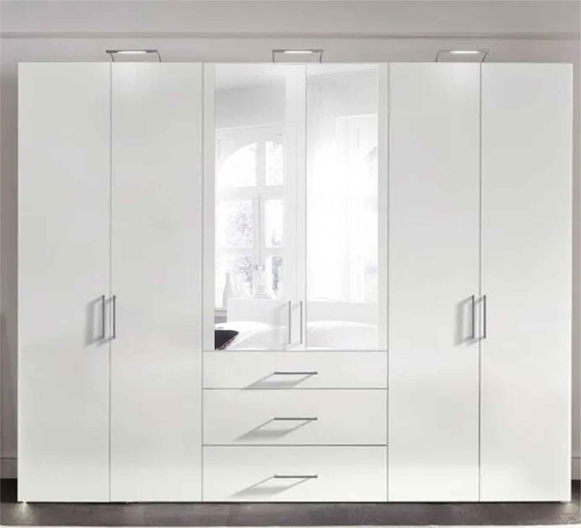 A white wardrobe with distinctive elegance