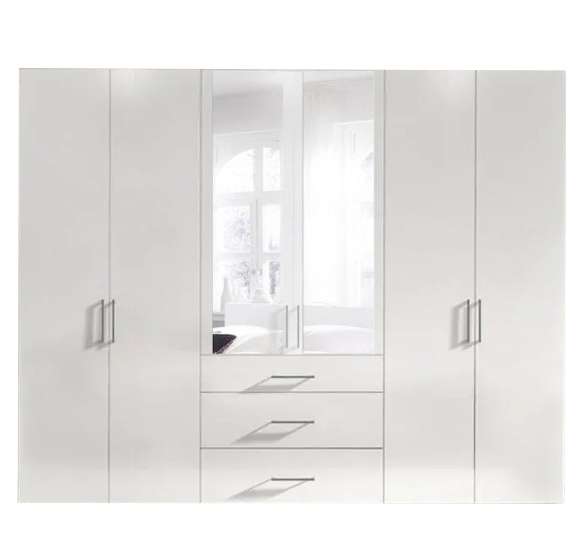 A white wardrobe with distinctive elegance