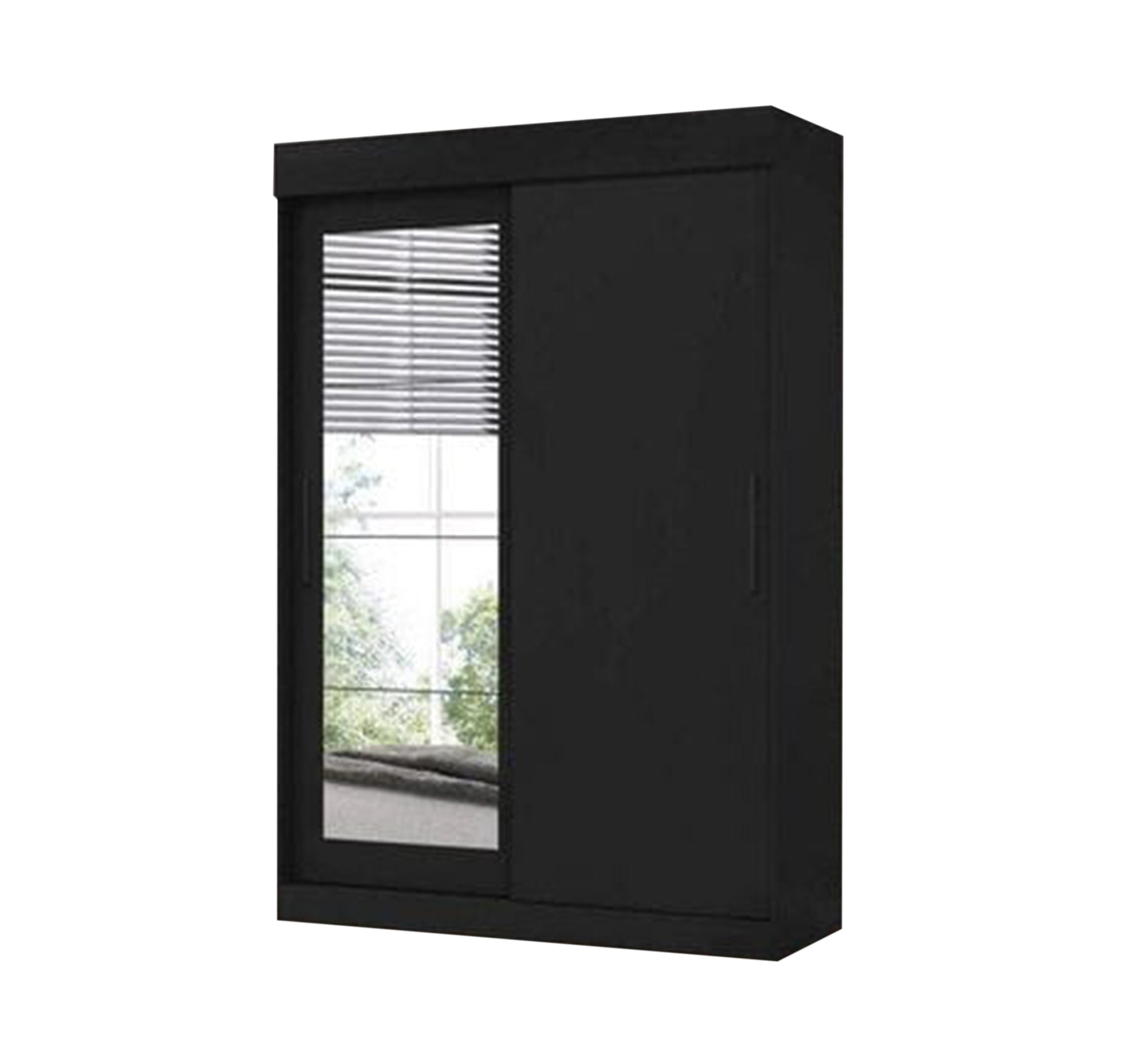 Black sliding wardrobe