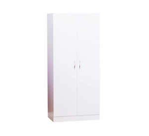 White wardrobe with two doors