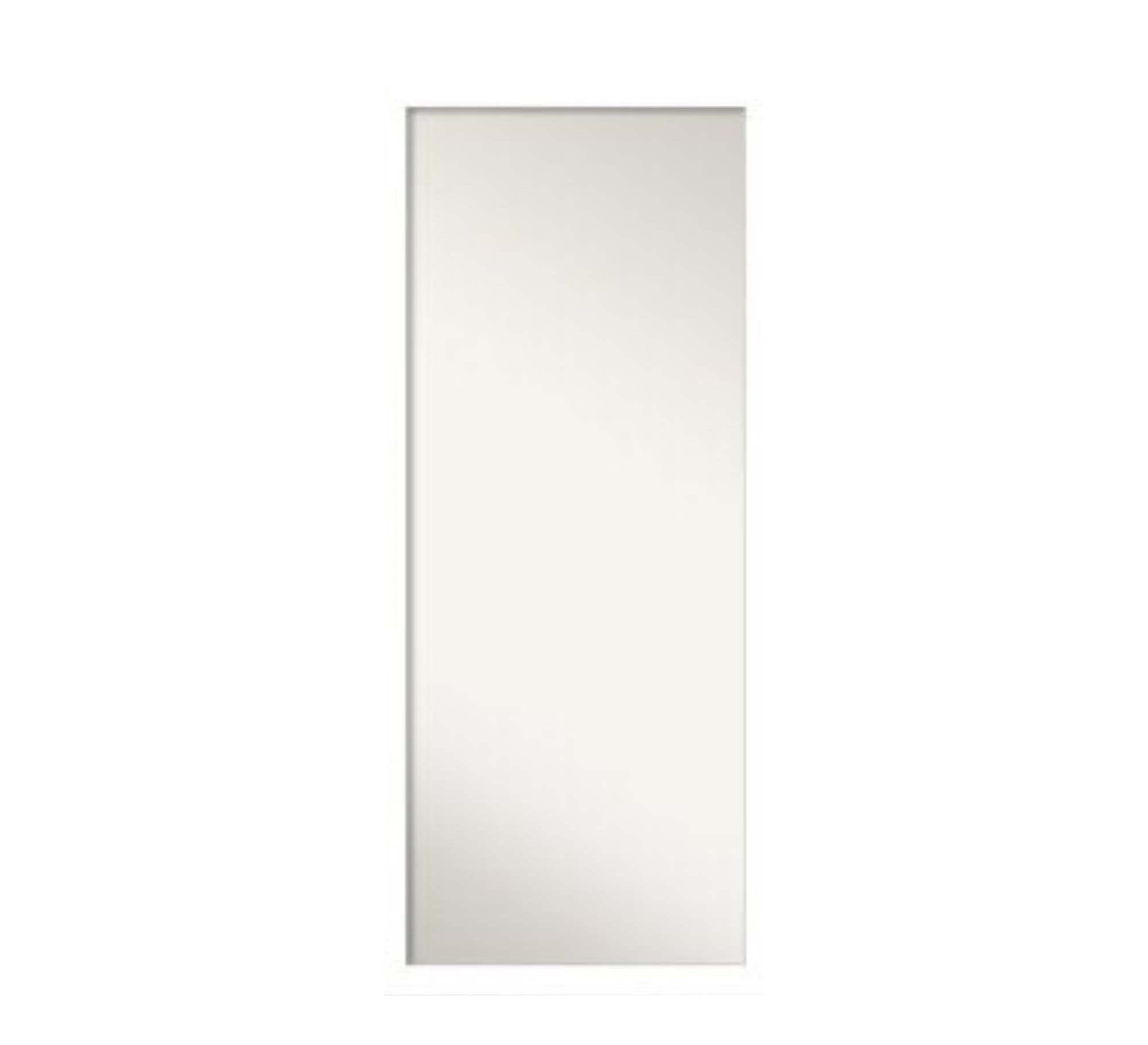 Modern rectangular mirror with a wooden frame