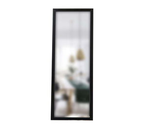 Rectangular mirror with black frame