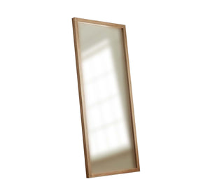 Modern Rectangular Mirror with Wooden Frame