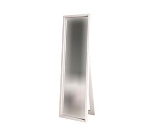 Modern standing mirror in white