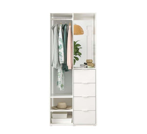 Double-door wardrobe in white