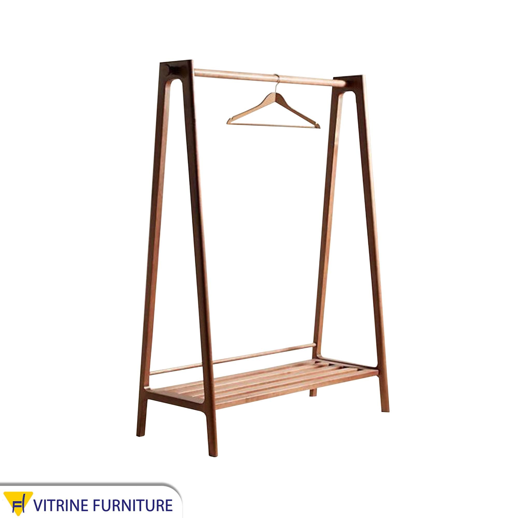 Distinctive wooden stand hanger