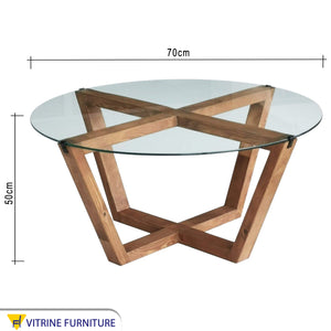 Circular Coffee Table, Sleek and Modern