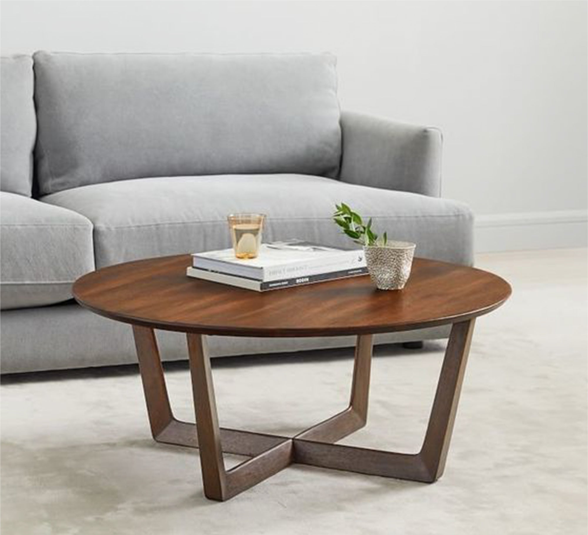 Dark Brown Circular Table - Elegant & Durable Design