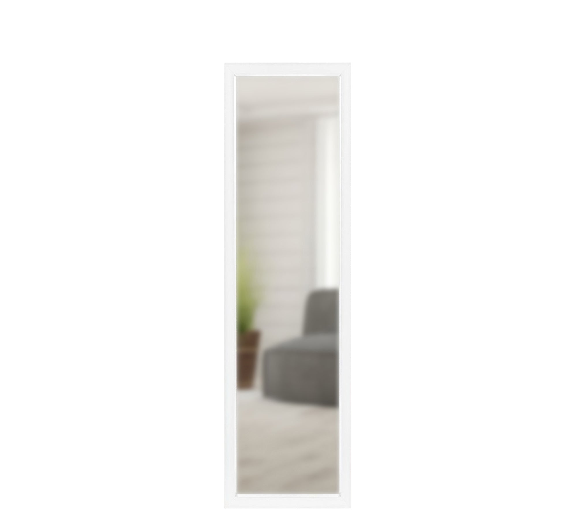 Mirrors: Sleek Rectangular White Frames