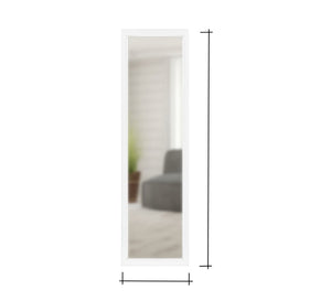 Mirrors: Sleek Rectangular White Frames