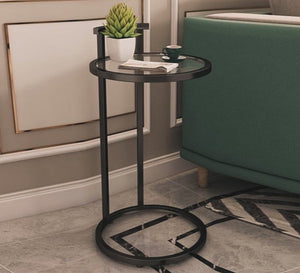 Circular side table