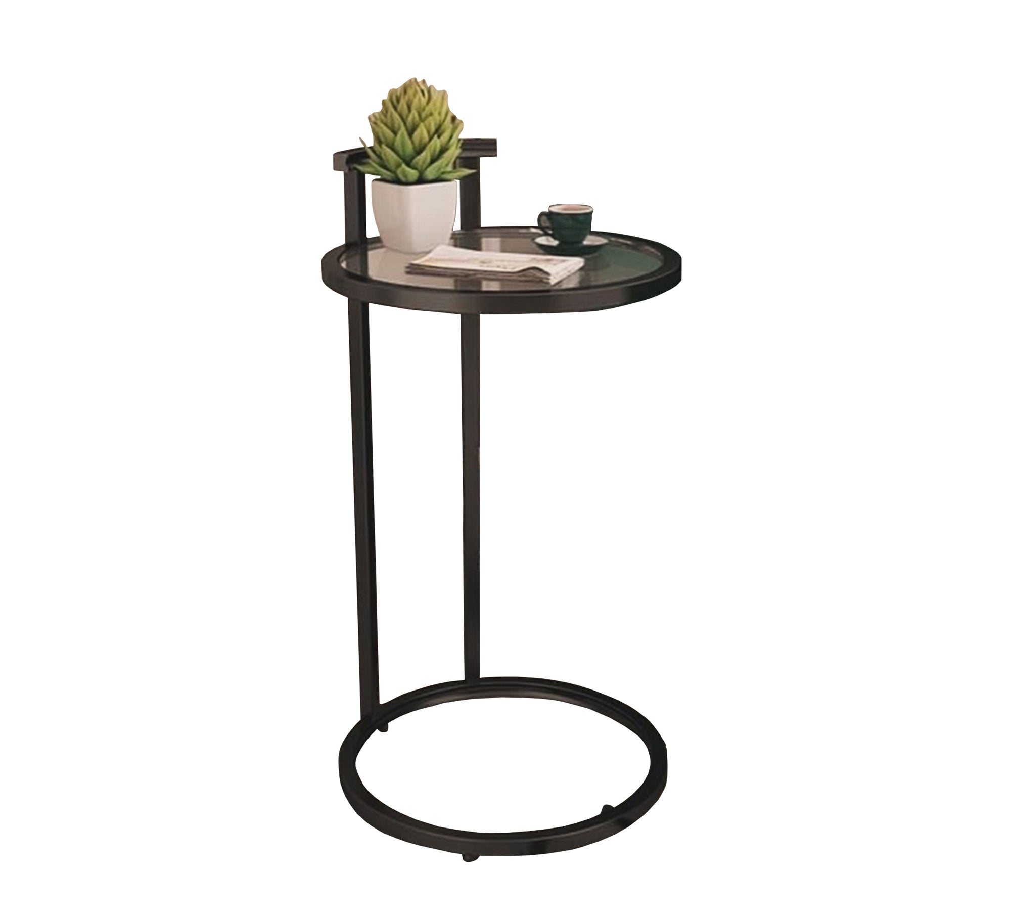 Circular side table