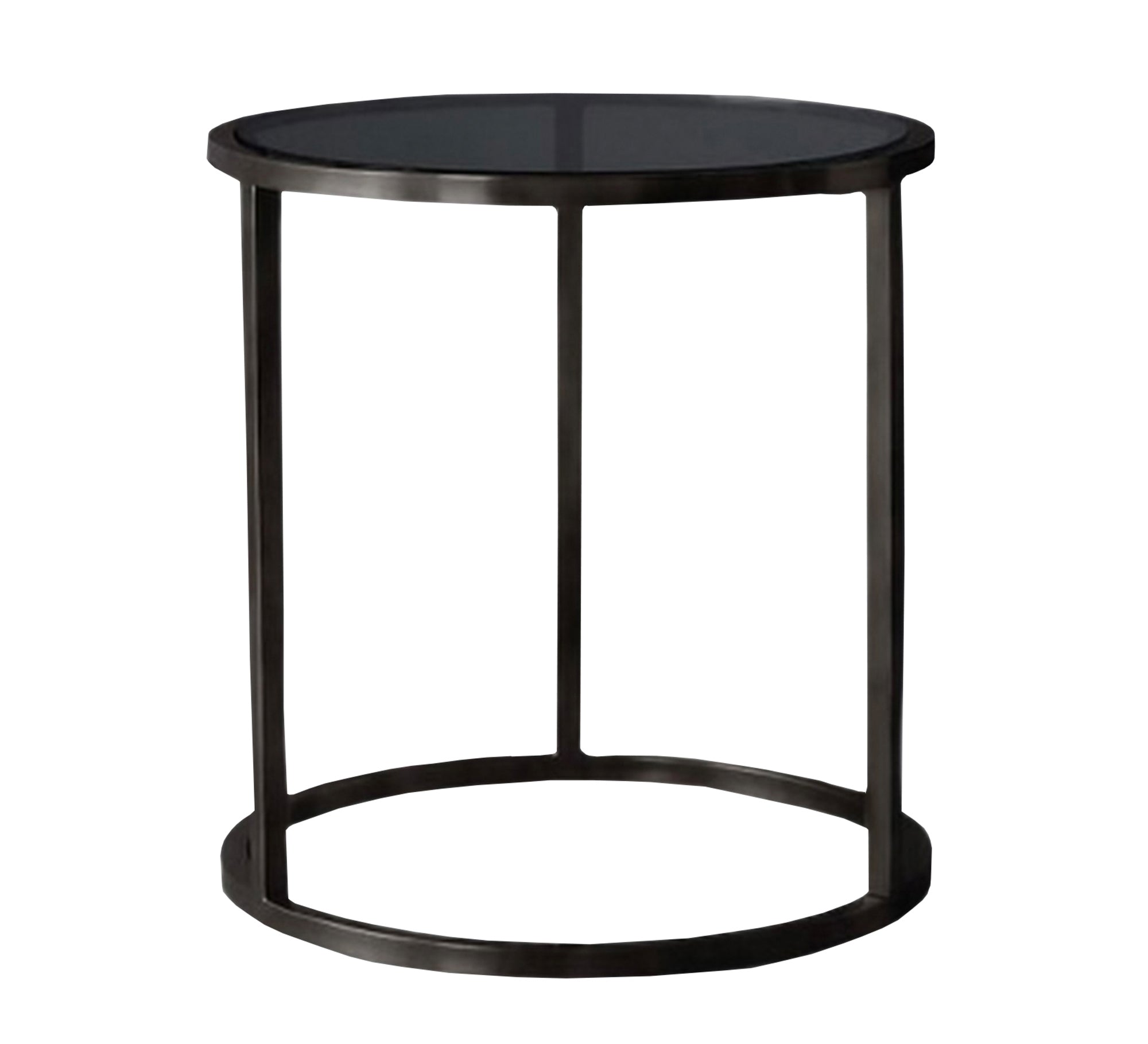 Circular table in black