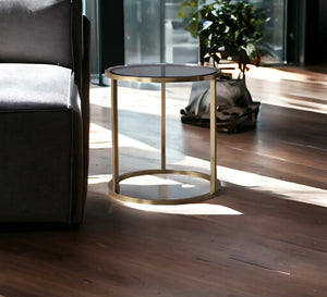 Side table with a circular base