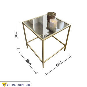 Square side table