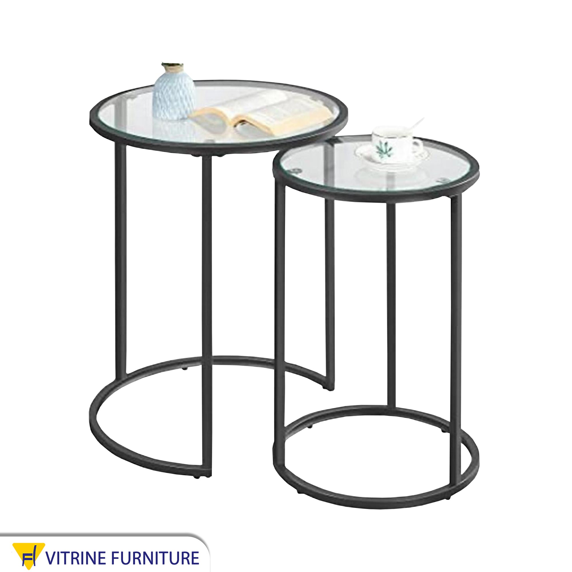 2 nested tables in black