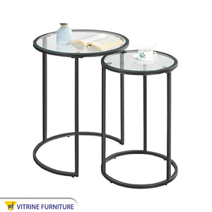 2 nested tables in black