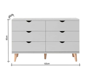 6-drawer chest of drawers